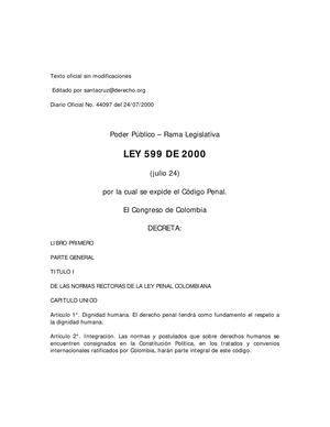 Codigo Penal Colombia