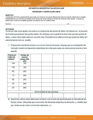 Regresion Lineal En Clase