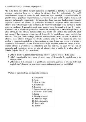 Preguntas Revolución Rusa