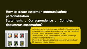How To Create Customer Communications Personalisation , Statements，correspondence， Complex Documents Vdp Ccm