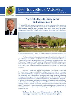 Nouvelles d'Auchel : n°12 Mai 2019