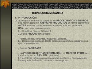 Tecnologia Mecanica
