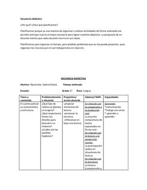 Secuencia Didactica Lengua Practica 3