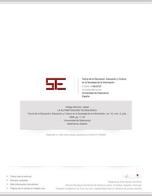 La Alfabetización Tecnológica