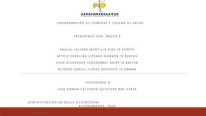 Actividad 5 Programación De Compras Y Cadena De Valor