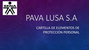 CARTILLA DE ELEMENTOS DE PROTECCION PERSONAL