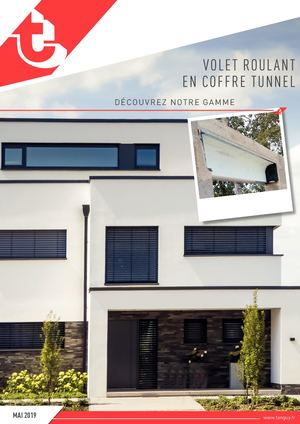 Volet roulant en coffre Tunnel