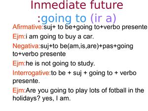Inmediate Future