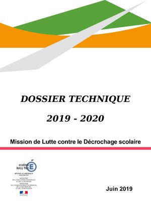 Dossier Technique 2019 - 2020