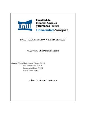 Unidad Didáctica Diversidad