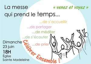 Affiche Messe Qui Prend Le Temps 1