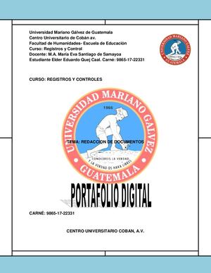 Portafolio Digital Original Registros Y Control