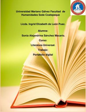 Portafolio Literatura Universal Ale