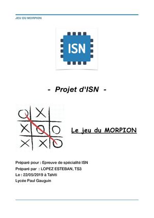 Projet Final Isn
