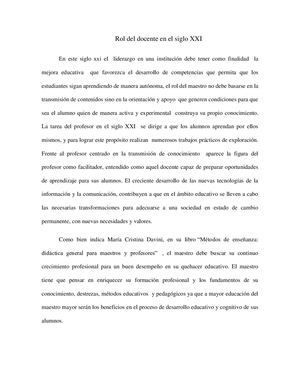 Calaméo - Rol Del Docente En El Siglo Xxi Veronica