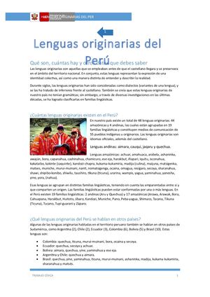 Ocsas Viviana 2 4 Lenguas Originarias Del Perú