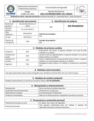 Azul De Bromotimol Sal Sódica