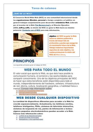 Qué Es La W3c Por Mario Murillo