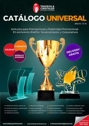 Catalogo Universal Nº 01 Trofeos Y Cristales Lima Peru