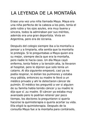 LA LEYENDA DE LA MONTAÑA