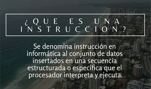 Que es una instruccion