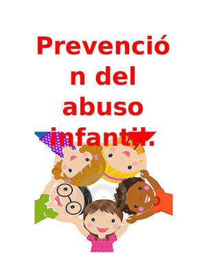 Prevención Del Abuso Infantil