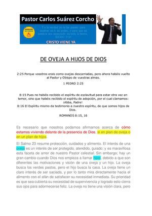 De Oveja A Hijos