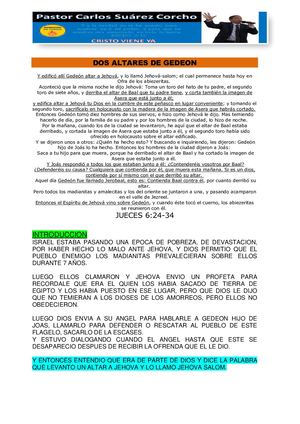 Dos Altares De Gedeon