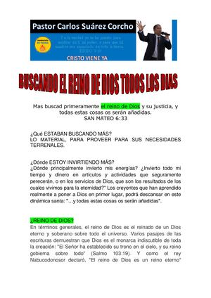 Mas Buscad Primeramente El Reino De Dios Y Su Justicia