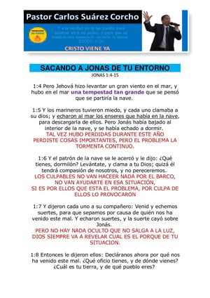 Sacando A Jonas De Tu Entorno