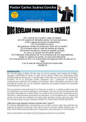 Salmo 23 Revelado Dios