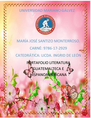Portafolio Literatura Guatemalteca