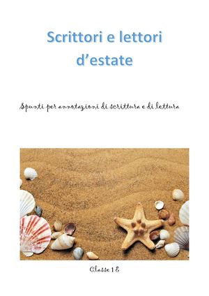 Spunti Per Annotazioni Di Scrittura E Di Lettura