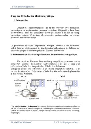 Induction Electromagnetqiue EL ALOUAN Mohamed