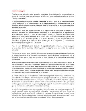 5 Gestion Pedagogica