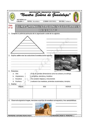 Manifestaciones Culturales De Egipto