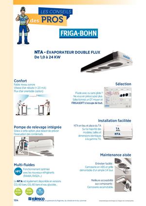 FRIGA BOHN NTA - Évaporateur double-flux