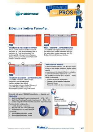 FERMOD Rideaux à Lanières Fermolex