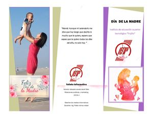 Triptico por el dia de la madre