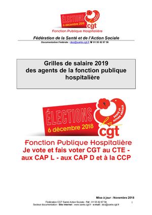 Fd Cgt Grilles Salaire 2019 Fph Novembre 2018