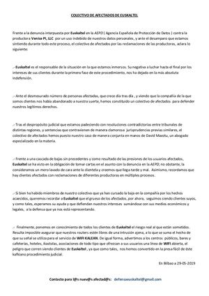 Comunicado Prensa Bilingue Defensa Euskaltel