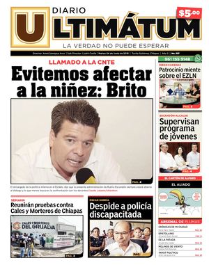 Ultimátum Chiapas, 04 Junio 2019