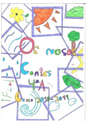 Banda deseñada : " Alimentación saudable"