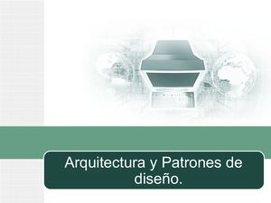 Conferencia 2(arquitectura Y Patrones)