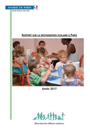 Rapport sur la restauration scolaire à Paris 2019