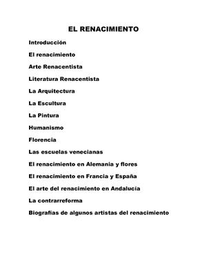 El Renacimiento 2 0