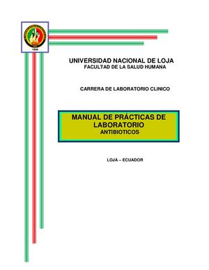 Manual De Practicas Antibioticos 2019