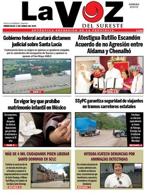 Diario La Voz del Sureste 05-06-2019