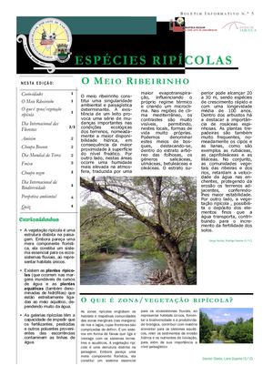 N º 5 Maio Espécies Ripícolas