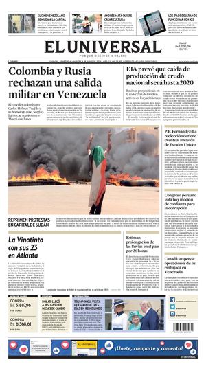 El Universal martes 4 de Junio 2019